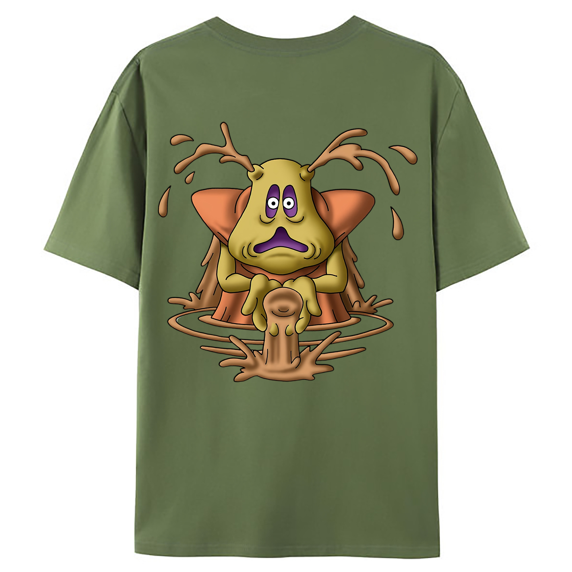 （画像用） ドラゴンクエスト Doragon Kuesuto Dragon Quest 綿100％ メンズ半袖Tシャツ（バックプリント） 通気性